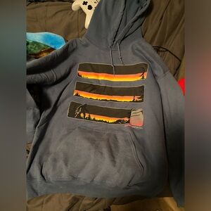 Bigfoot sunset safety hoodie medium